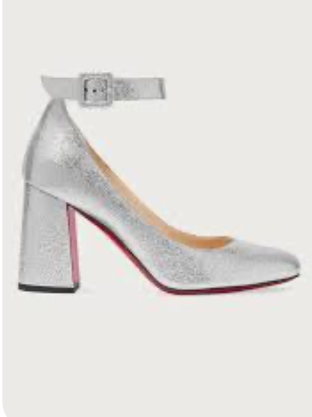 Christian Louboutin  Soval 85 pumps crafted in metallic  textured finish